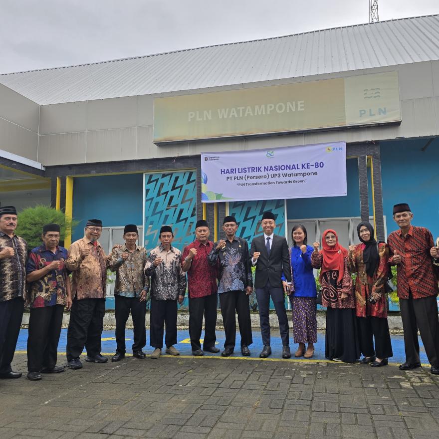 Upacara Hari Listrik Nasional (HLN) ke-80 di PT. PLN (Persero) UP3 Watampone